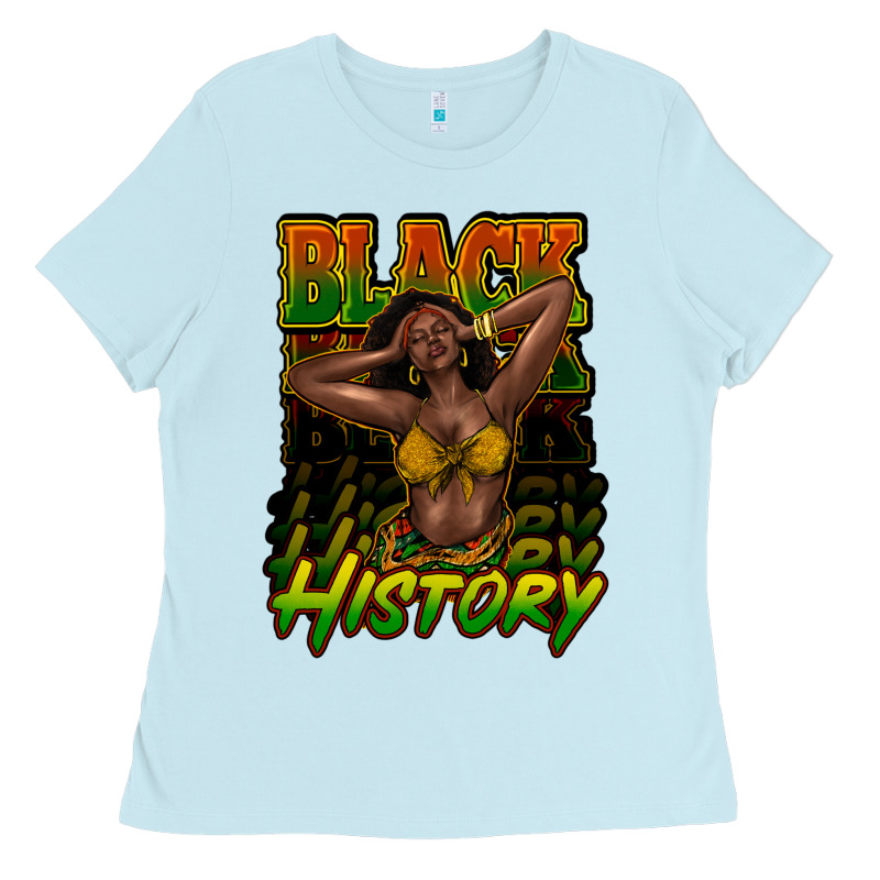 Black History Afro Woman Ladies Tee by HowdyJamesFarm | Teevron