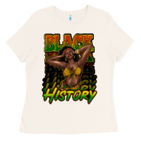 Bone Black history afro woman Ladies Tee - HowdyJamesFarm