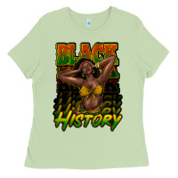 Matcha Black history afro woman Ladies Tee - HowdyJamesFarm