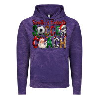 Cloud Purple Santa's Favorite Soccer Coach For Christmas Vintage Hoodie - FaDigitalArtStudio