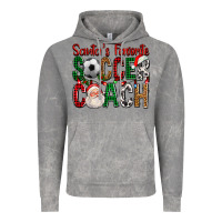 Cloud Rock Santa's Favorite Soccer Coach For Christmas Vintage Hoodie - FaDigitalArtStudio