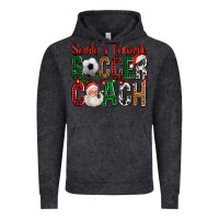 Vintage Black Santa's Favorite Soccer Coach For Christmas Vintage Hoodie - FaDigitalArtStudio