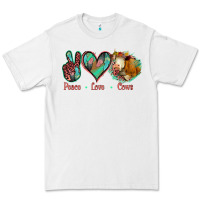 White Peace Love Cows Premium Tee - Jasminsmagicworld