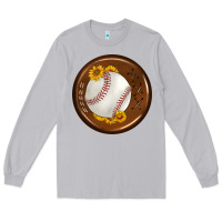 Moon Dust baseball with sunflower round earrings Long Sleeve Tee - BundleAndBundleShop