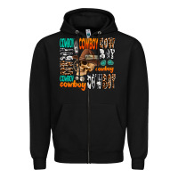 Black cowboy Zipper Hoodie - AdoDesignShop