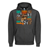 Charcoal Heather cowboy Zipper Hoodie - AdoDesignShop