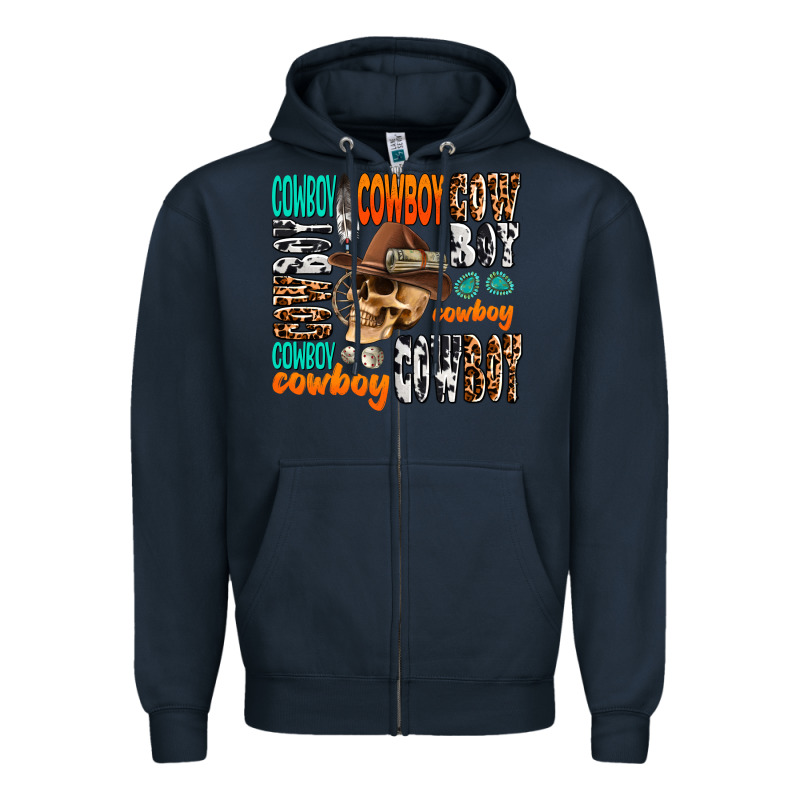 Cowboy Zipper Hoodie by AdoDesignShop | Teevron