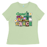 Matcha Saved by his grace Easter Ladies Tee - CowGirlArtShop