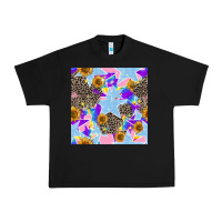 Black stars and sunflowers seamless pattern Urban Heavy Tee - FaDigitalArtStudio