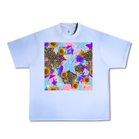 Grape Ice stars and sunflowers seamless pattern Urban Heavy Tee - FaDigitalArtStudio