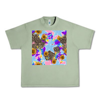 Oil Green stars and sunflowers seamless pattern Urban Heavy Tee - FaDigitalArtStudio