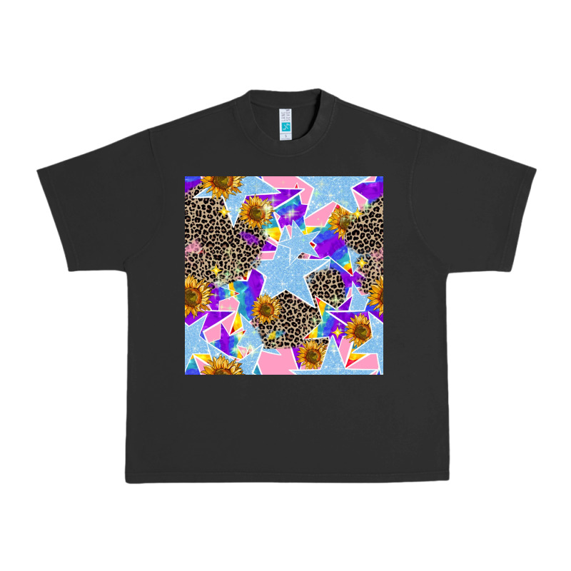 Stars And Sunflowers Seamless Pattern Urban Heavy Tee by FaDigitalArtStudio | Teevron