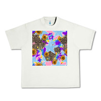 Pistachio stars and sunflowers seamless pattern Urban Heavy Tee - FaDigitalArtStudio