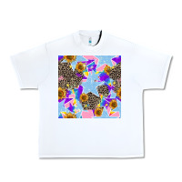 White stars and sunflowers seamless pattern Urban Heavy Tee - FaDigitalArtStudio