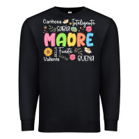 Black madre spanish mothers day Premium Sweatshirt - JahusDesignShop