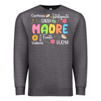 Charcoal Heather madre spanish mothers day Premium Sweatshirt - JahusDesignShop