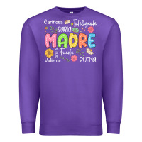 Purple madre spanish mothers day Premium Sweatshirt - JahusDesignShop