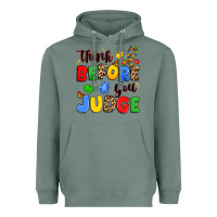 Sage think before you judge Heavyweight Hoodie - JahusDesignShop