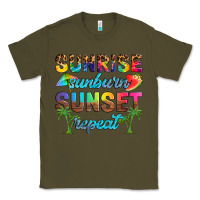 Army Green sunrise sunburn sunset repeat Classic Tee - Artiststas