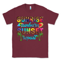 Burgundy sunrise sunburn sunset repeat Classic Tee - Artiststas