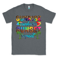 Charcoal Heather sunrise sunburn sunset repeat Classic Tee - Artiststas