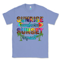 Colony Blue sunrise sunburn sunset repeat Classic Tee - Artiststas