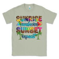 Matcha sunrise sunburn sunset repeat Classic Tee - Artiststas