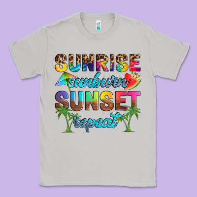 Sunrise Sunburn Sunset Repeat Classic Tee Designed By Artiststas
