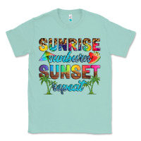 Seafoam sunrise sunburn sunset repeat Classic Tee - Artiststas