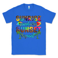 True Royal sunrise sunburn sunset repeat Classic Tee - Artiststas