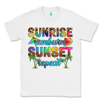 White sunrise sunburn sunset repeat Classic Tee - Artiststas