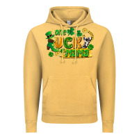 Vintage Mustard one lucky mama Vintage Hoodie - FaDigitalArtStudio