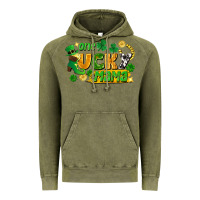 Vintage Olive one lucky mama Vintage Hoodie - FaDigitalArtStudio