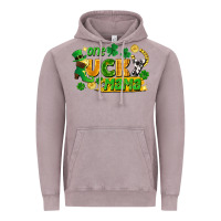 Vintage Zinc one lucky mama Vintage Hoodie - FaDigitalArtStudio