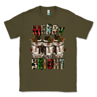 Army Green merry and bright Classic Tee - CowGirlArtShop