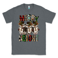 Charcoal Heather merry and bright Classic Tee - CowGirlArtShop