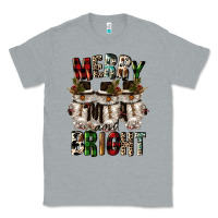 Heather Grey merry and bright Classic Tee - CowGirlArtShop