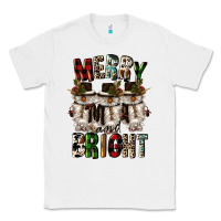 White merry and bright Classic Tee - CowGirlArtShop