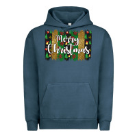 Pigment Midnight Navy merry christmas Urban Hoodie - JahusDesignShop