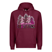 Burgundy Merry Christmas Premium Hoodie - SublimationCraftShop