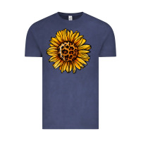 Vintage Denim sunflower leopard Vintage Tee - Jasminsmagicworld