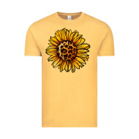 Vintage Mustard sunflower leopard Vintage Tee - Jasminsmagicworld