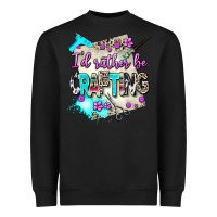 Black i d rather be crafting Heavyweight Sweatshirt - AdoDesignShop