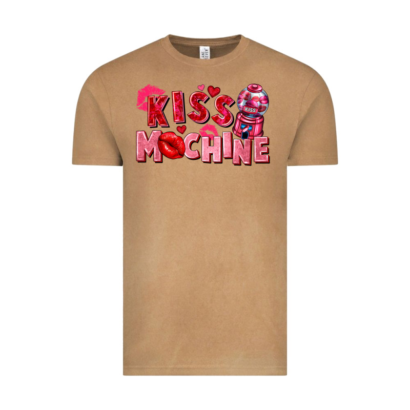 Kiss Machine Valentine's Day Vintage Tee by FaDigitalArtStudio | Teevron
