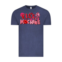 Vintage Denim Kiss machine Valentine's Day Vintage Tee - FaDigitalArtStudio