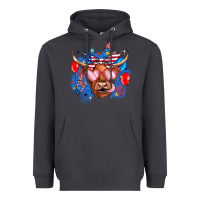 Smoke western america cow Heavyweight Hoodie - JahusDesignShop