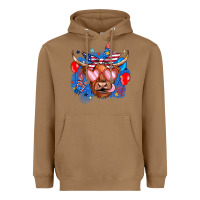 Toasted Coconut western america cow Heavyweight Hoodie - JahusDesignShop