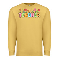 Antique Gold custom teacher flowers Premium Sweatshirt - JahusDesignShop