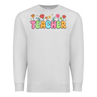Dove Grey custom teacher flowers Premium Sweatshirt - JahusDesignShop