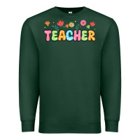 Sports Green custom teacher flowers Premium Sweatshirt - JahusDesignShop